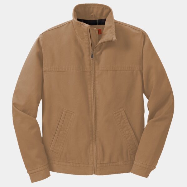 Washed Duck Cloth Flannel Lined Work Jacket Thumbnail