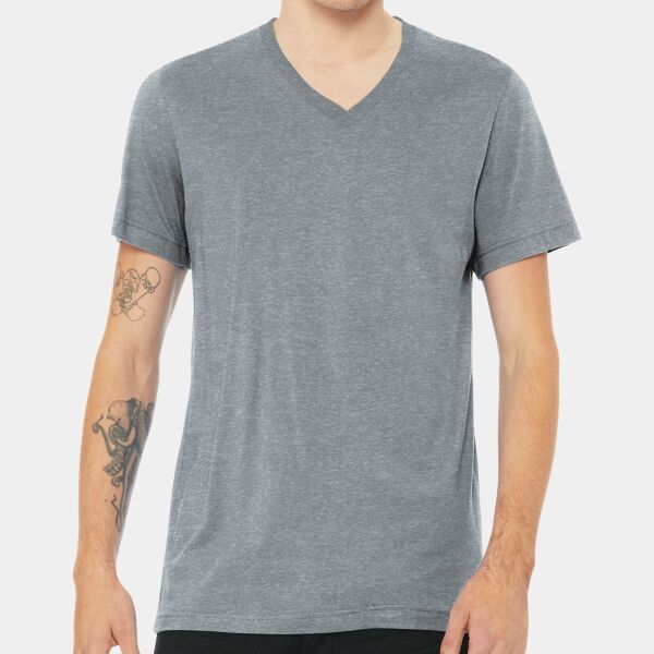 Bella + Canvas - Unisex Heather CVC V Neck Tee Thumbnail
