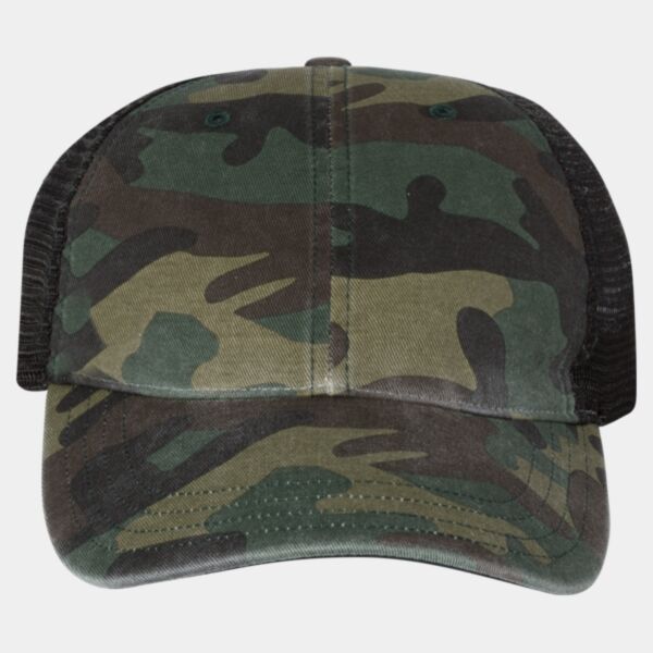 Camo Washed Trucker Cap Thumbnail